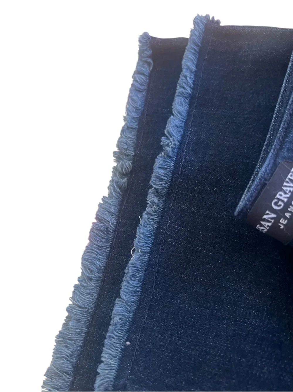 NWT- SUSAN GRAVER -  Wide-Leg ankle, crop jeans 👖 in Dark Blue denim